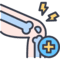 Orthopedic knee replacement icon